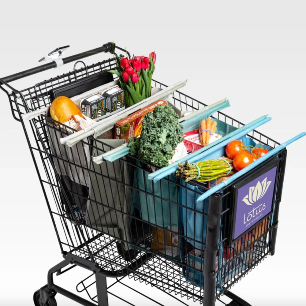 Brand New Lotus Trolley Bag: Grocery bag set